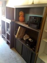 Scrap Wood in the shape of a vintage entertainment center!