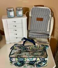 Thirty-one Travel Bag, Cool cooler with strap, Jewelry Box