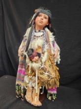 Duck House Heirloom Native American Doll, numbered