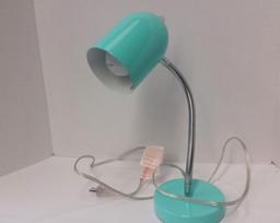 GOOSE-NECK LAMP, AQUA GREEN COLOR