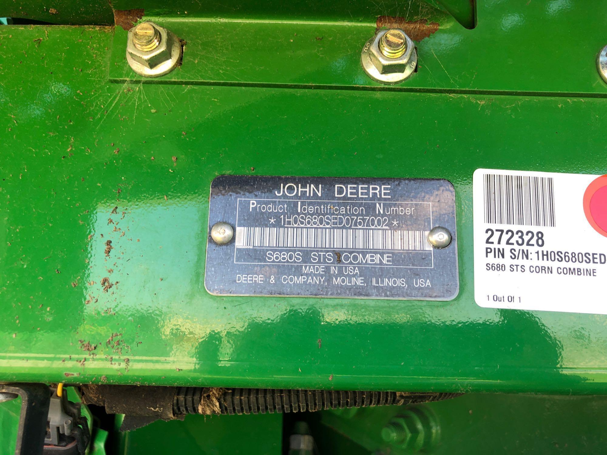 S680 JOHN DEERE COMBINE