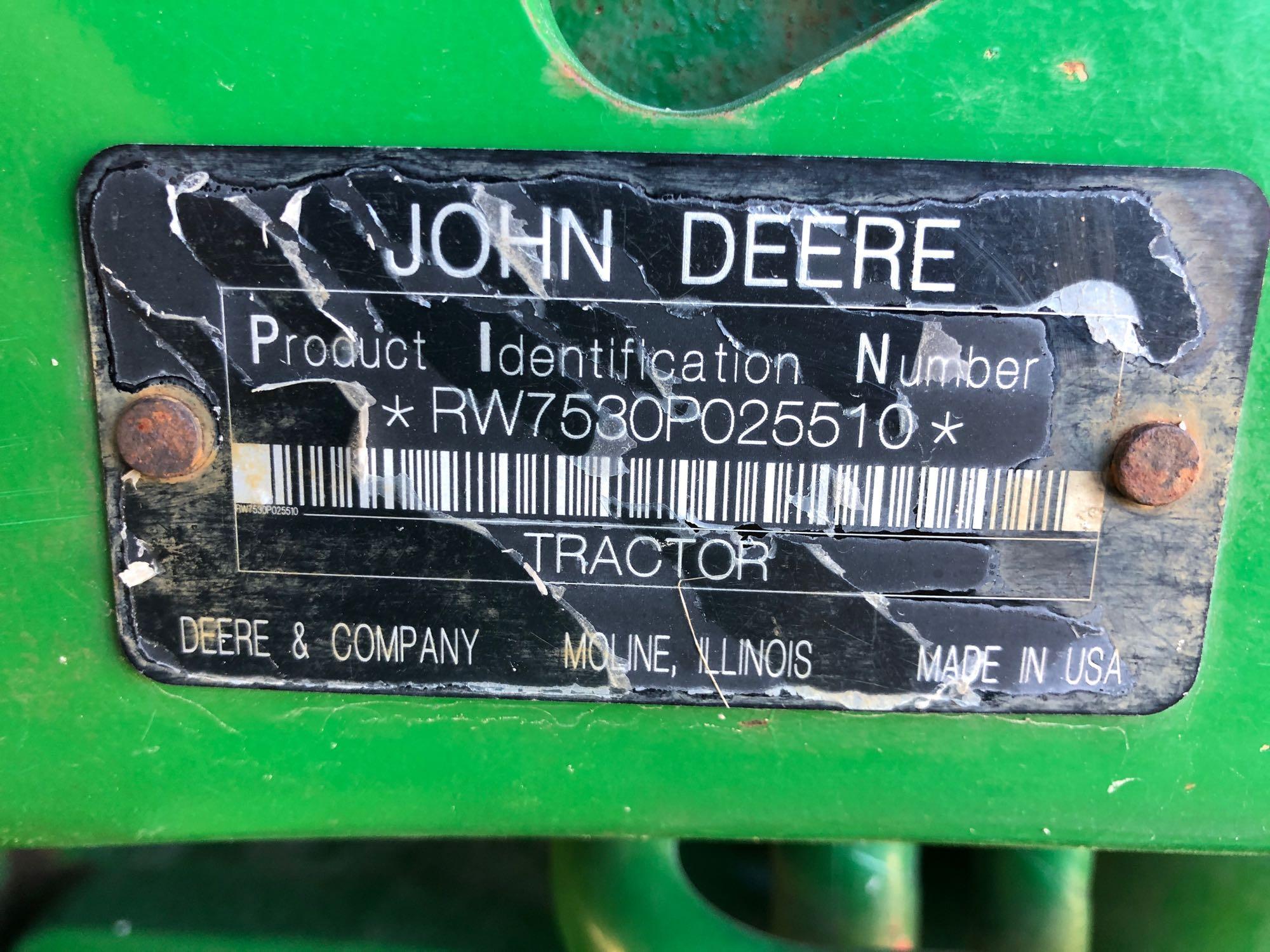 7530 John Deere Tractor