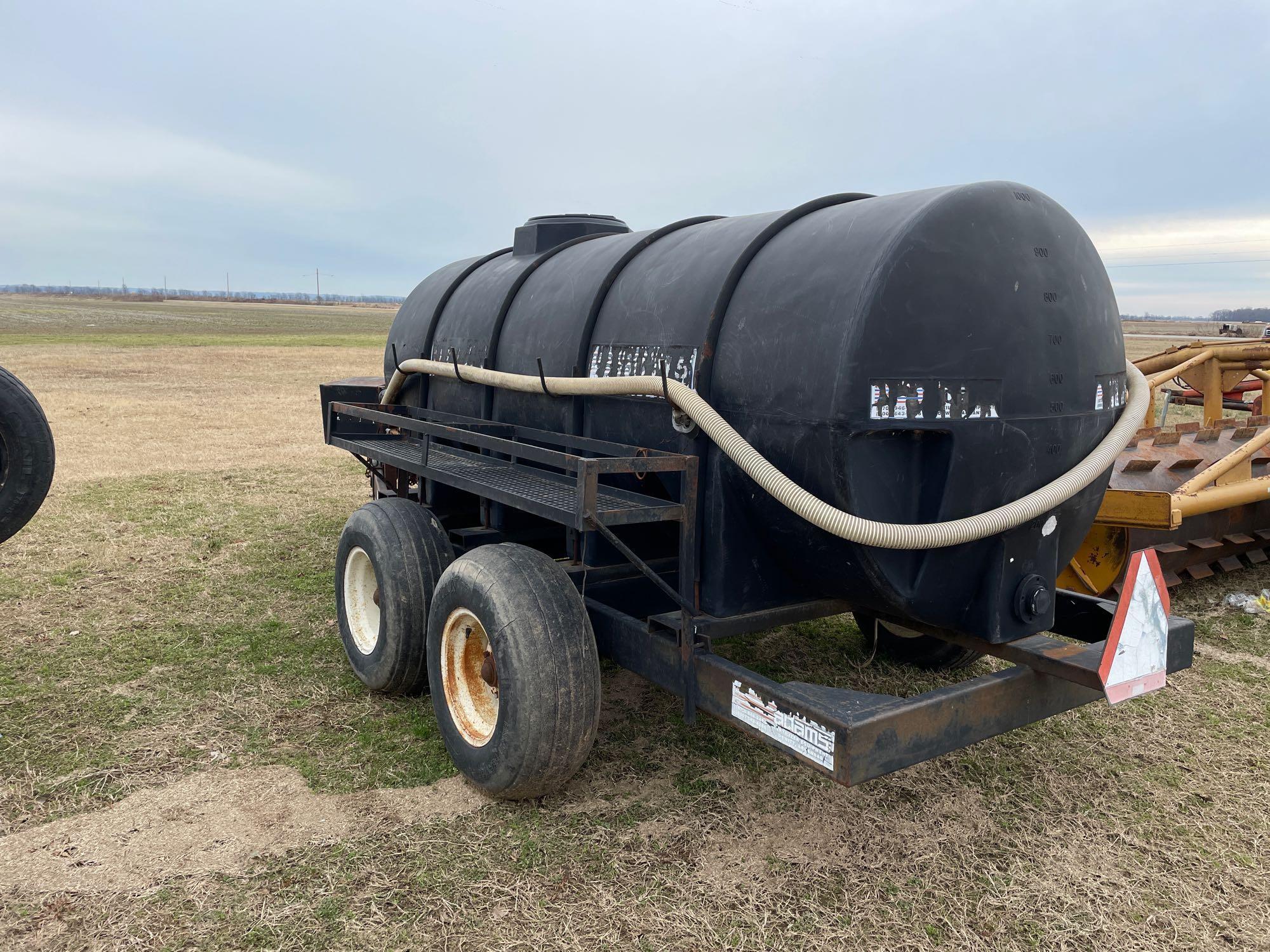 ADAMS 1000 GALLON WATER WAGON