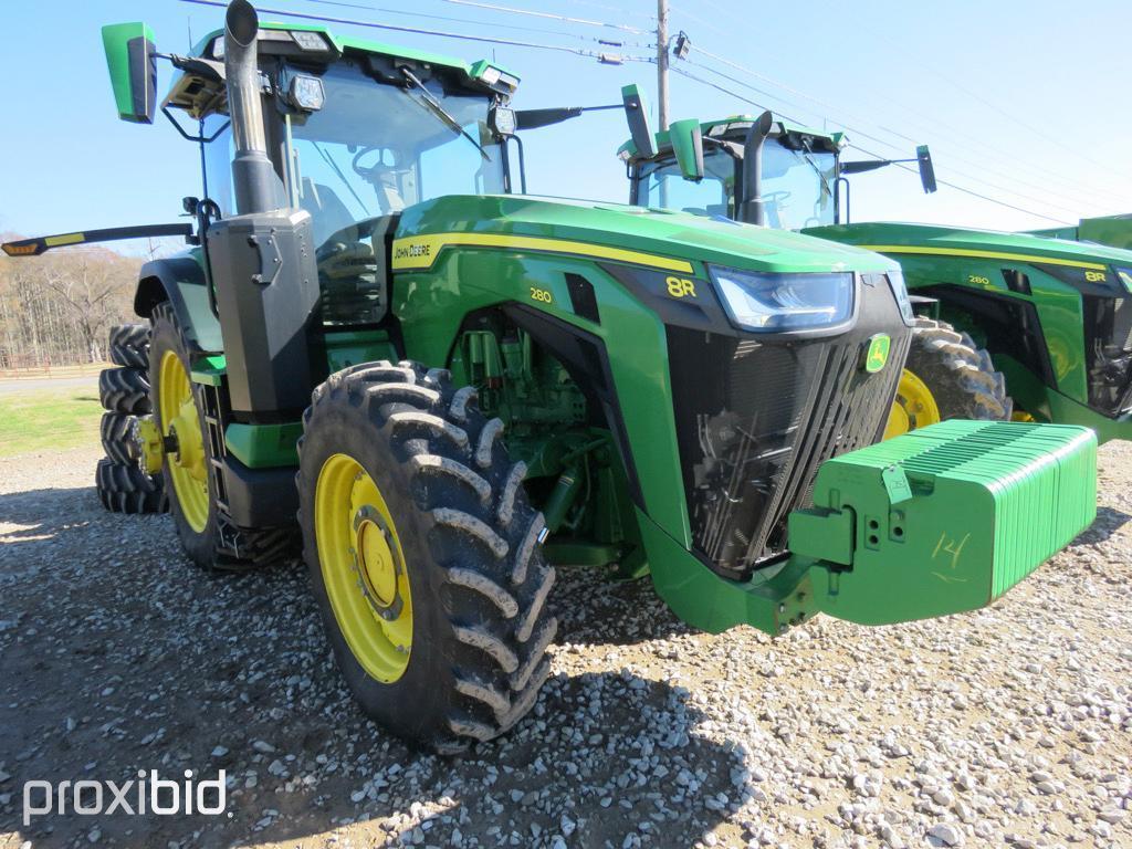 8R 280 JOHN DEERE TRACTOR, SN 180091