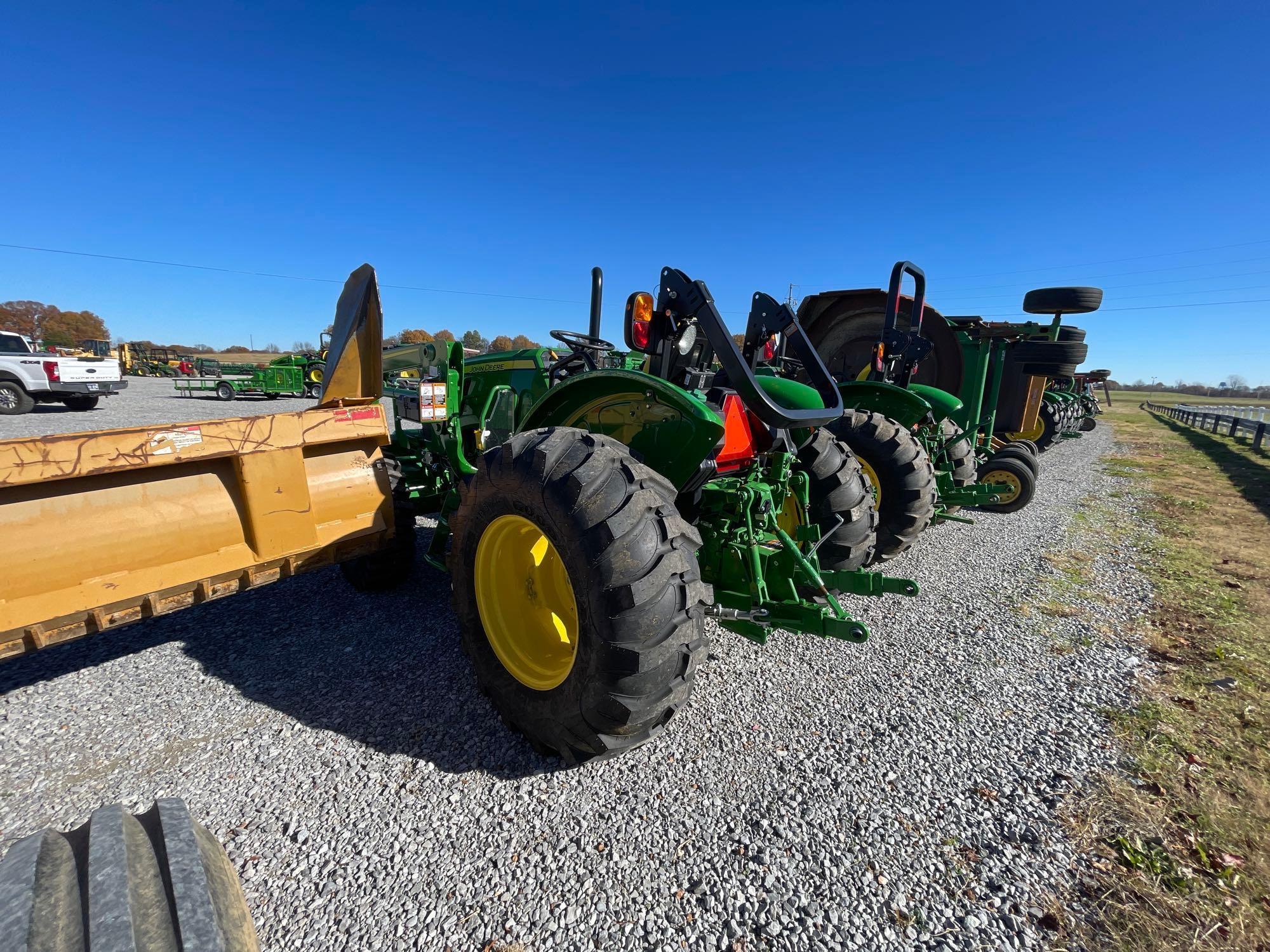 5055E JOHN DEERE TRACTOR, 520M LOADER, 2022 YR.