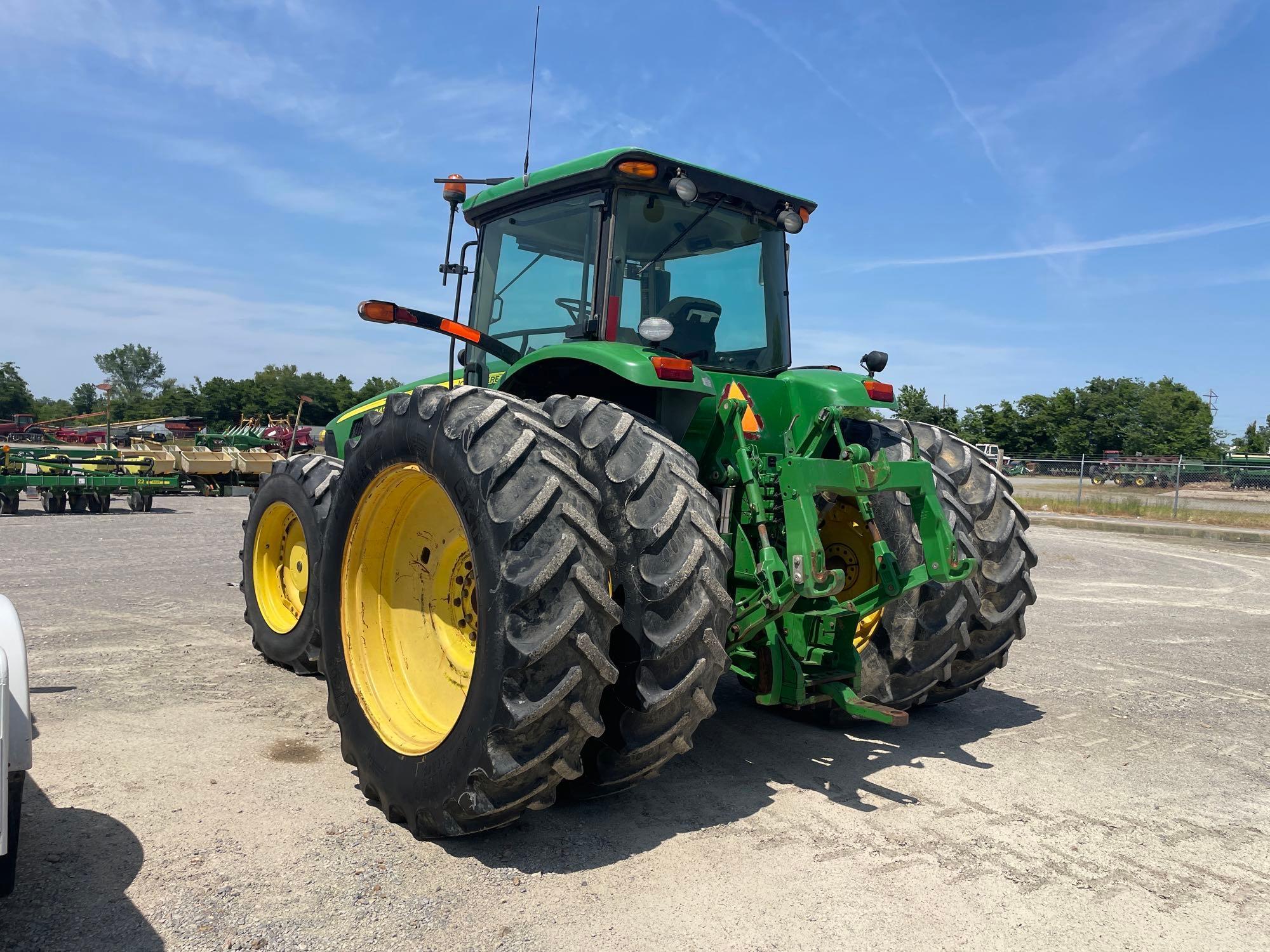 8430 JOHN DEERE TRACTOR, MFWD, 2008 YR.