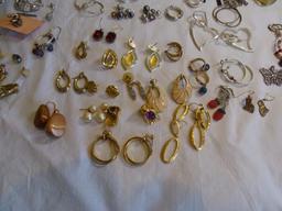 Costume Earrings and Lot
