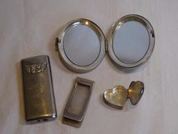 Compact, Pill box, Money Clip Lot