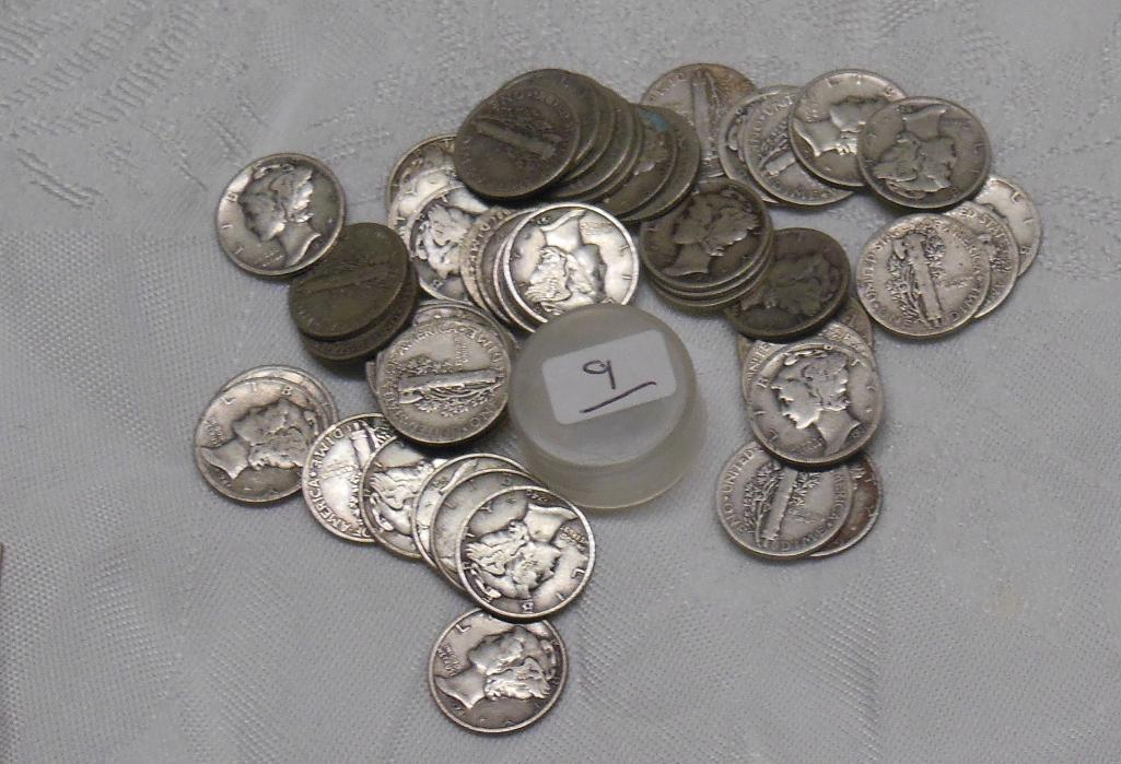 50 mercury Dimes