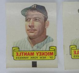 Four 1966 Topps Rub offs