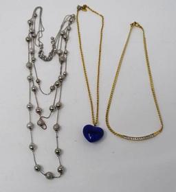 3 Costume Necklaces