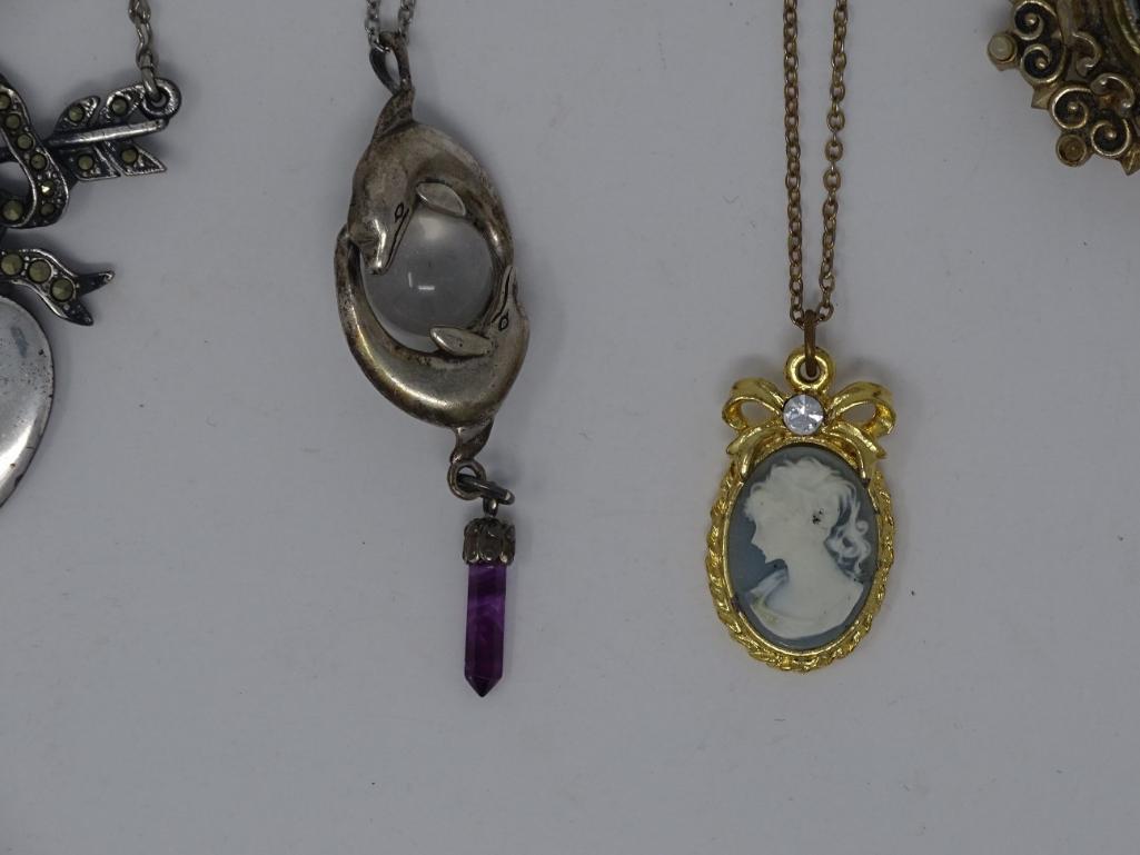 Cameos and Silver-tone Jewelry