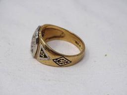 Gold Masonic ring