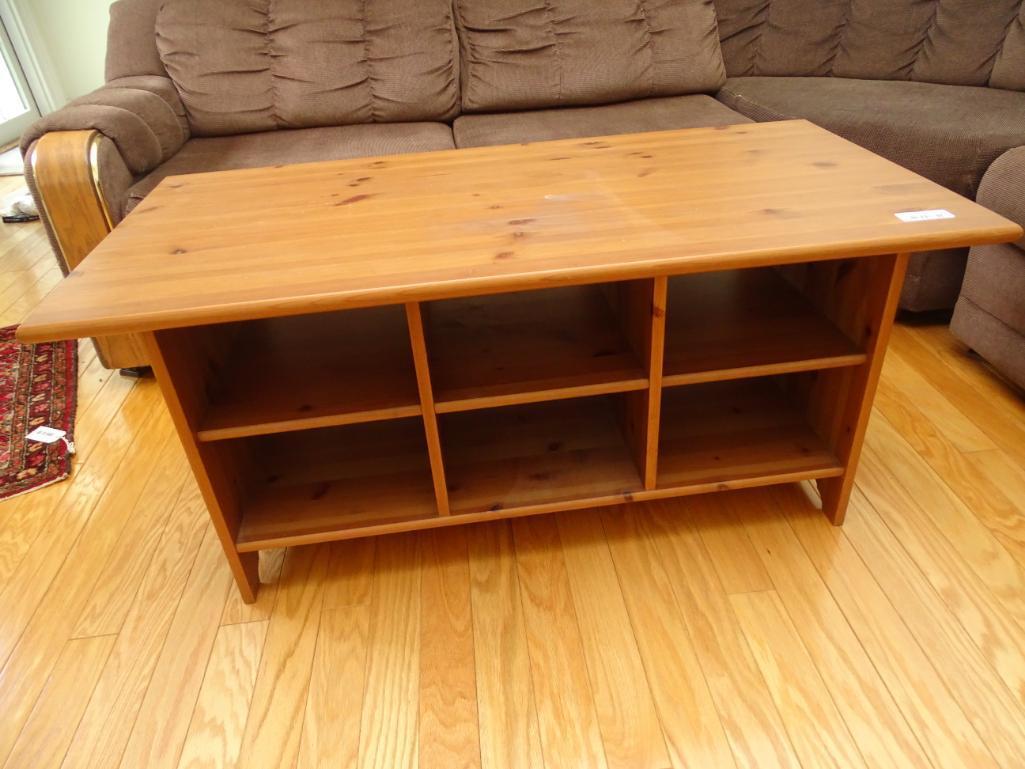 Cubby-hole coffee table (PICK UP ONLY)