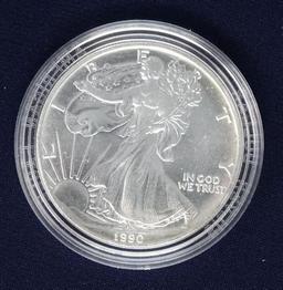 1990 1 Oz. Silver Eagle BU