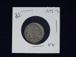 Buffalo Nickel 1915S VG