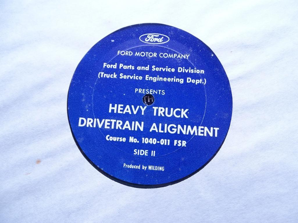 12 FORD Service Turntable Records