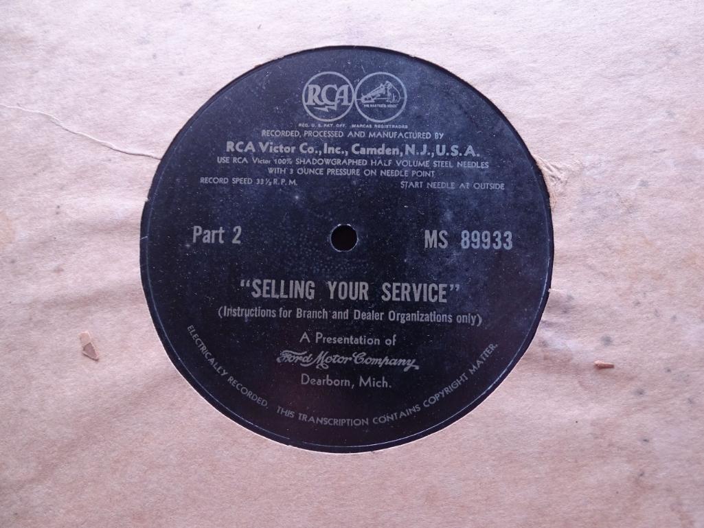12 FORD Service Turntable Records