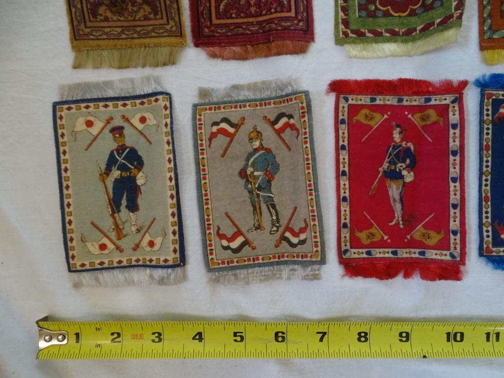 Miniature Cigar Felts- Rugs & Soldier Portraits (19)