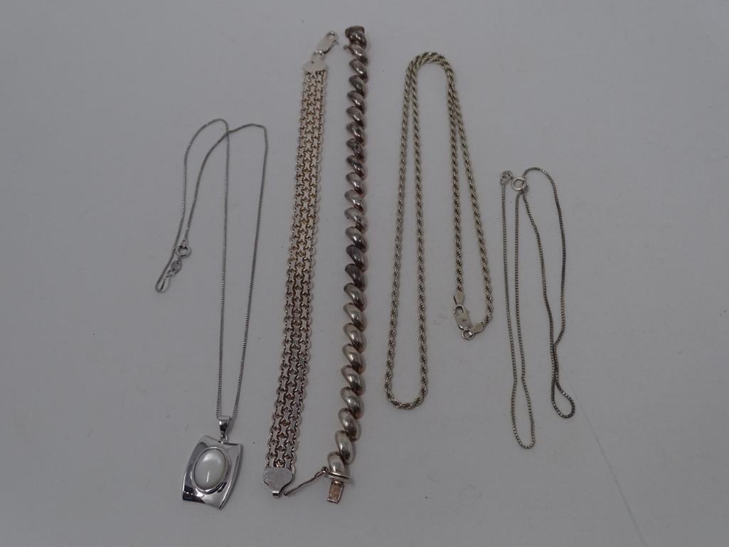 Sterling Necklaces and Bracelets
