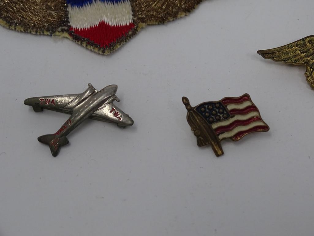 Patriotic Souvenir Pins and Patches