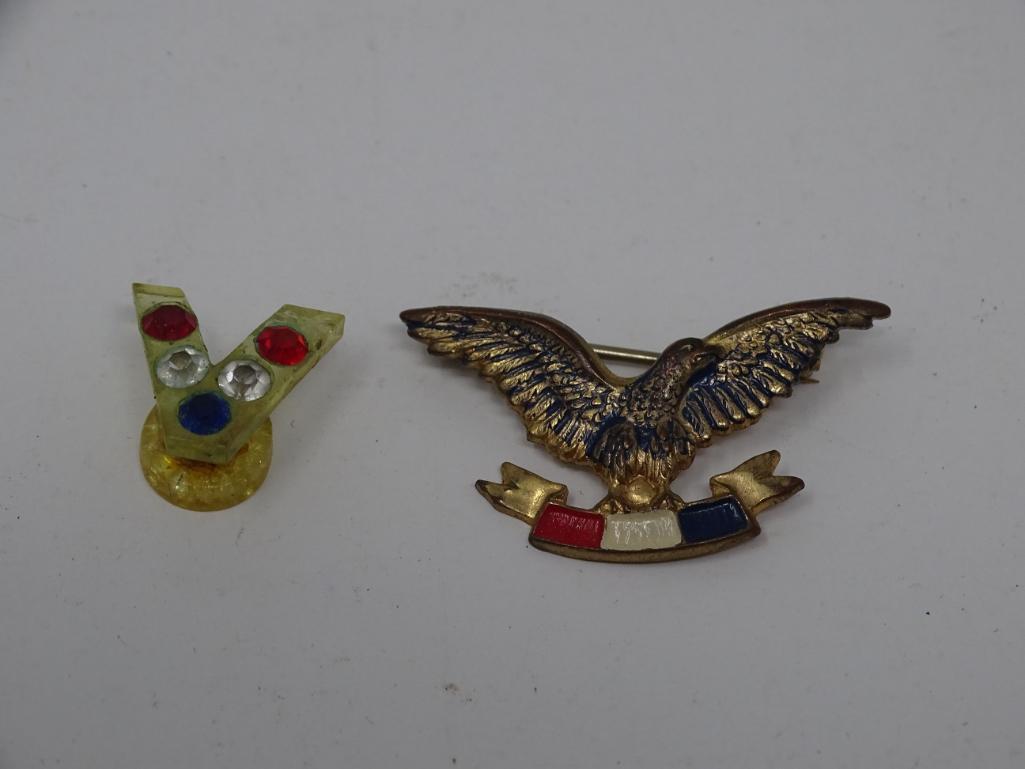 Patriotic Souvenir Pins and Patches
