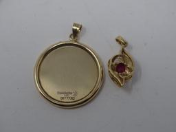 2 Gold Pendants