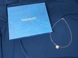 Mikimoto Gold and Pearl Necklace