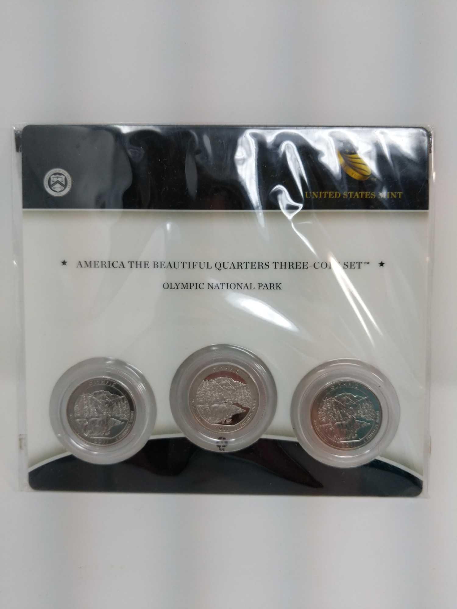 (5) 2011 State quarter sets- Philadelphia &, Denver UNC, San Francisco, proof