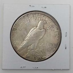 Peace Dollars 1923 AU, 1923S VF