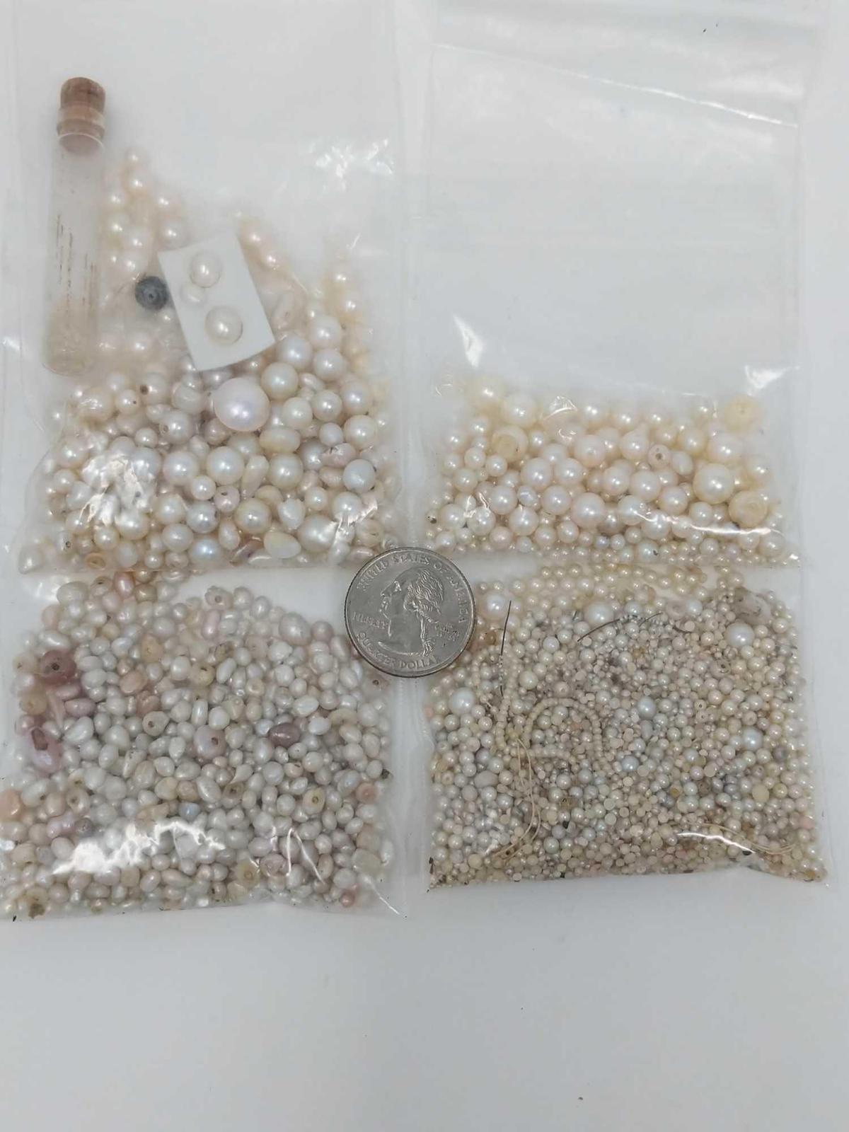 Large Quantity Unset Pearls