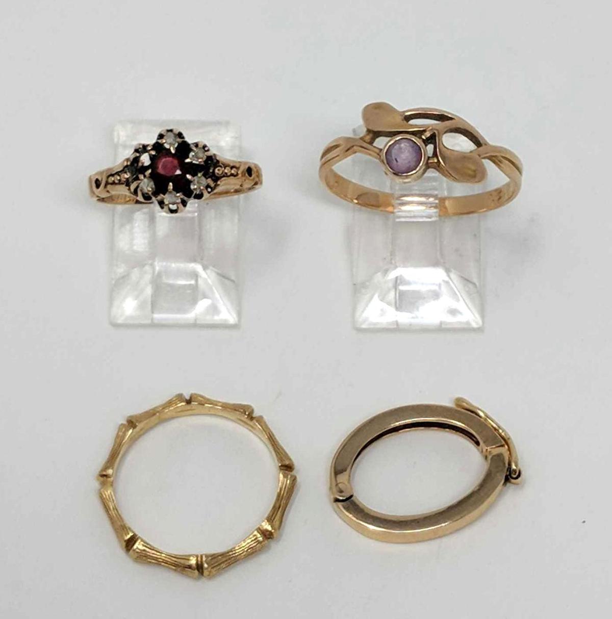 Three Gold Rings and Clasp