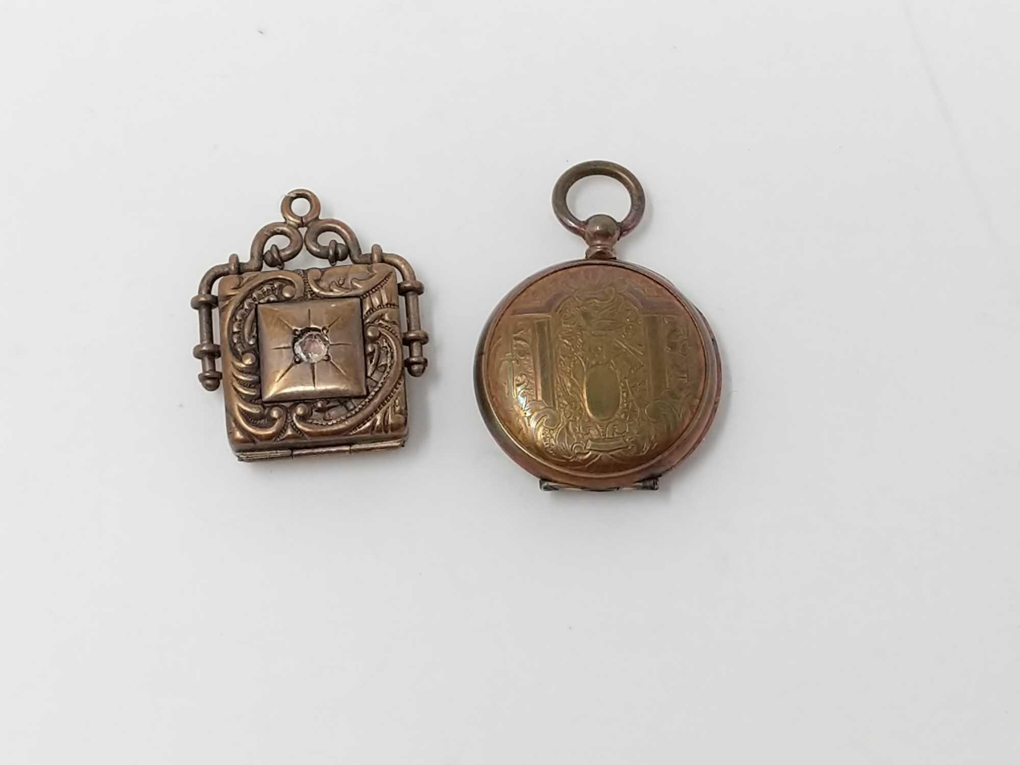 2 Gold Filled Early Lockets