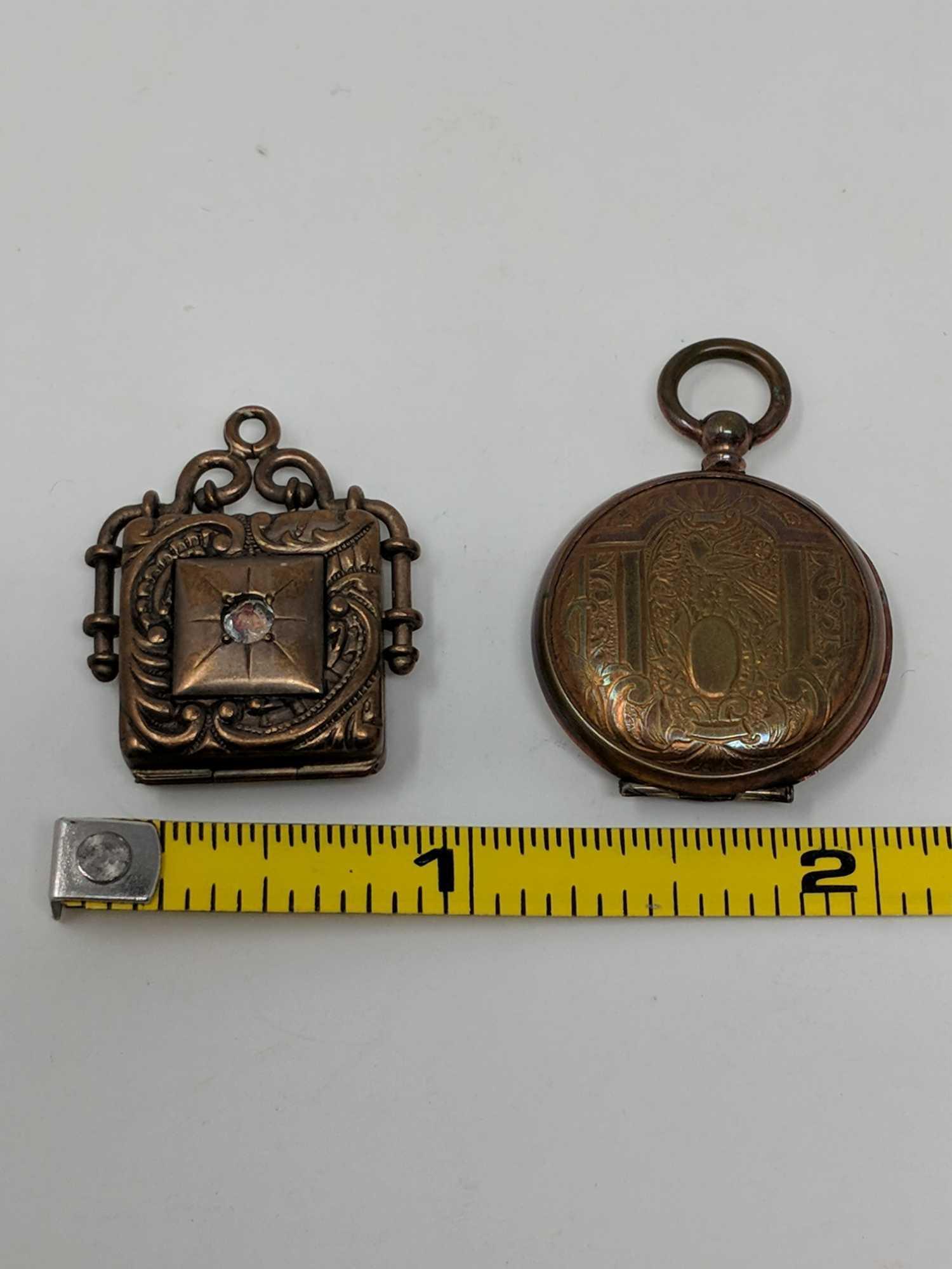 2 Gold Filled Early Lockets