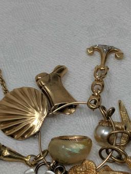 Gold Charm Necklace