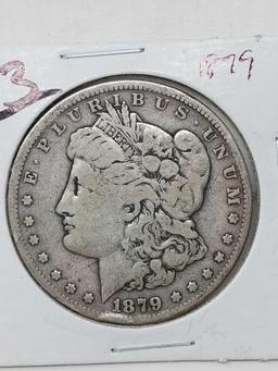 Morgan dollars: 1879 VG, 1879S VG