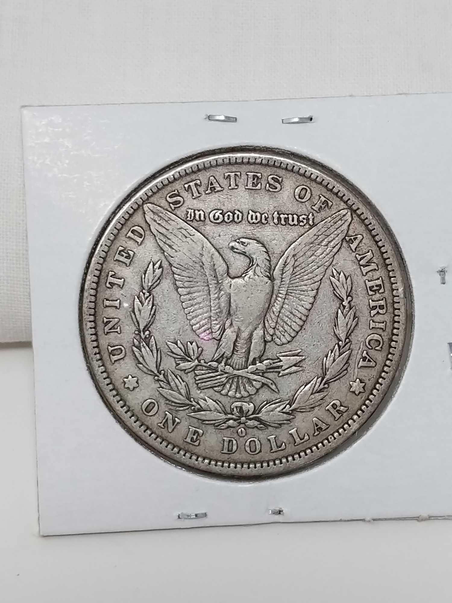 Morgan dollars: (2) 1880, 1880O G-F