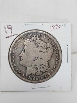 Morgan dollars: (3) 1890O G-F