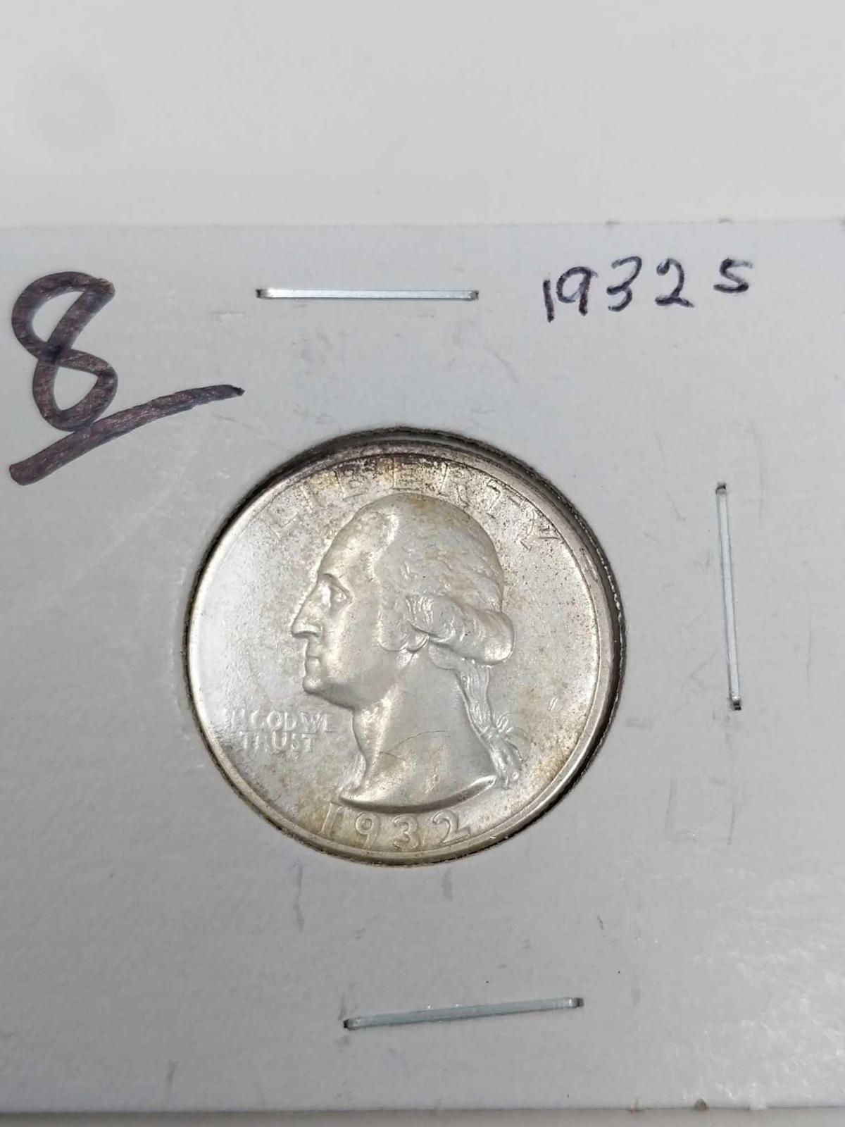 1932S Washington quarter, XF