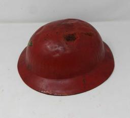 Vintage Toy Red Metal Helmet