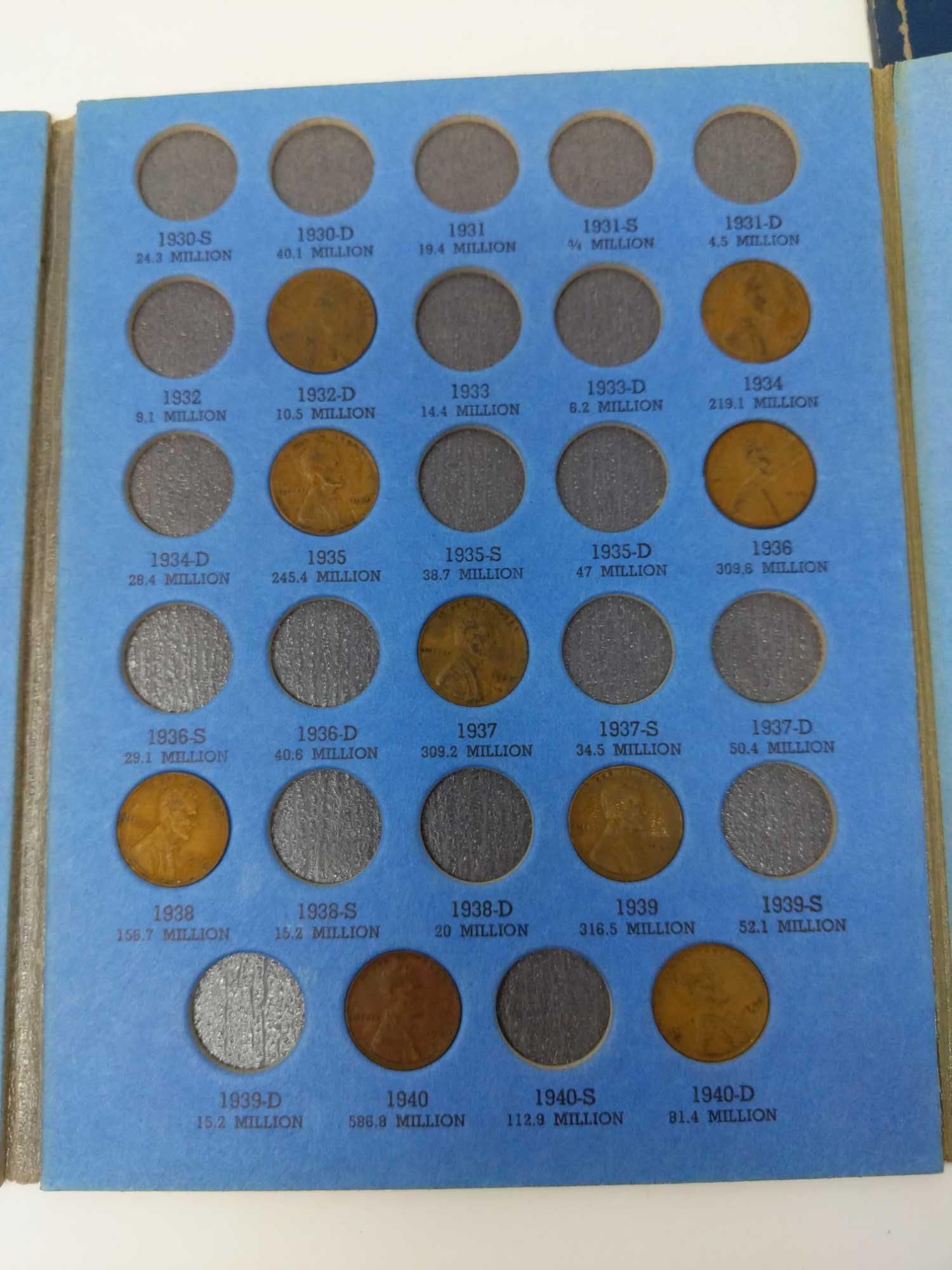 5 Lincoln Cent Part Sets; 225 Wheats