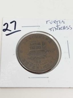 1837 Turtle & Jackass Token, VF-XF