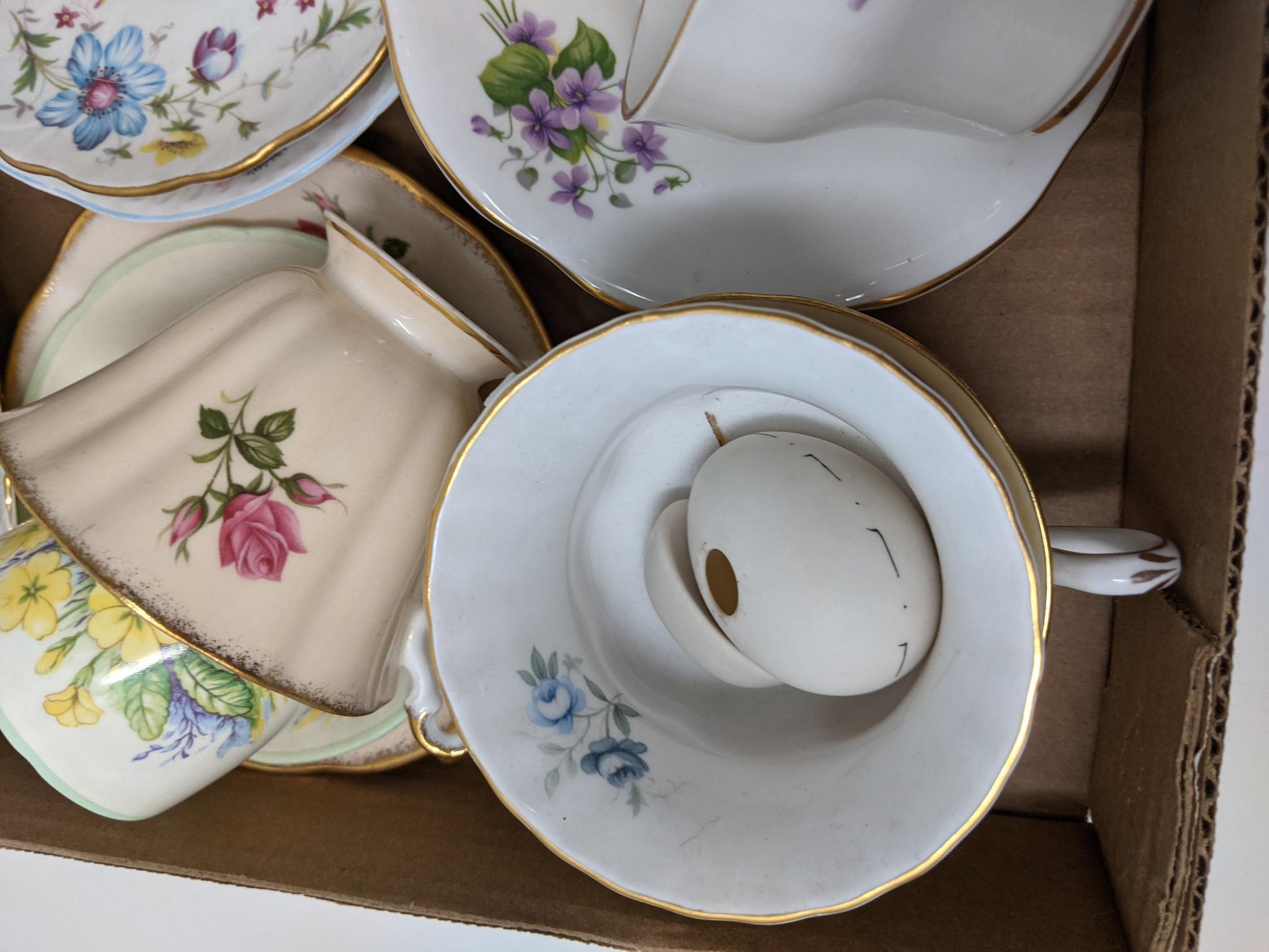 China Tea Cups and Saucers with Holders