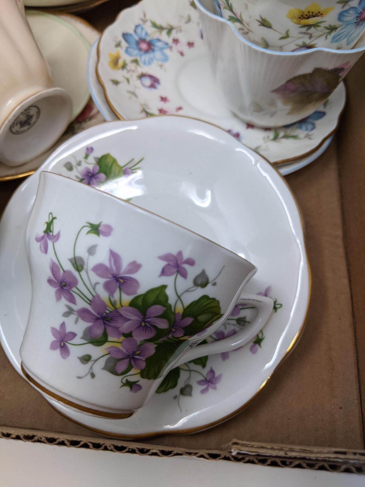 China Tea Cups and Saucers with Holders