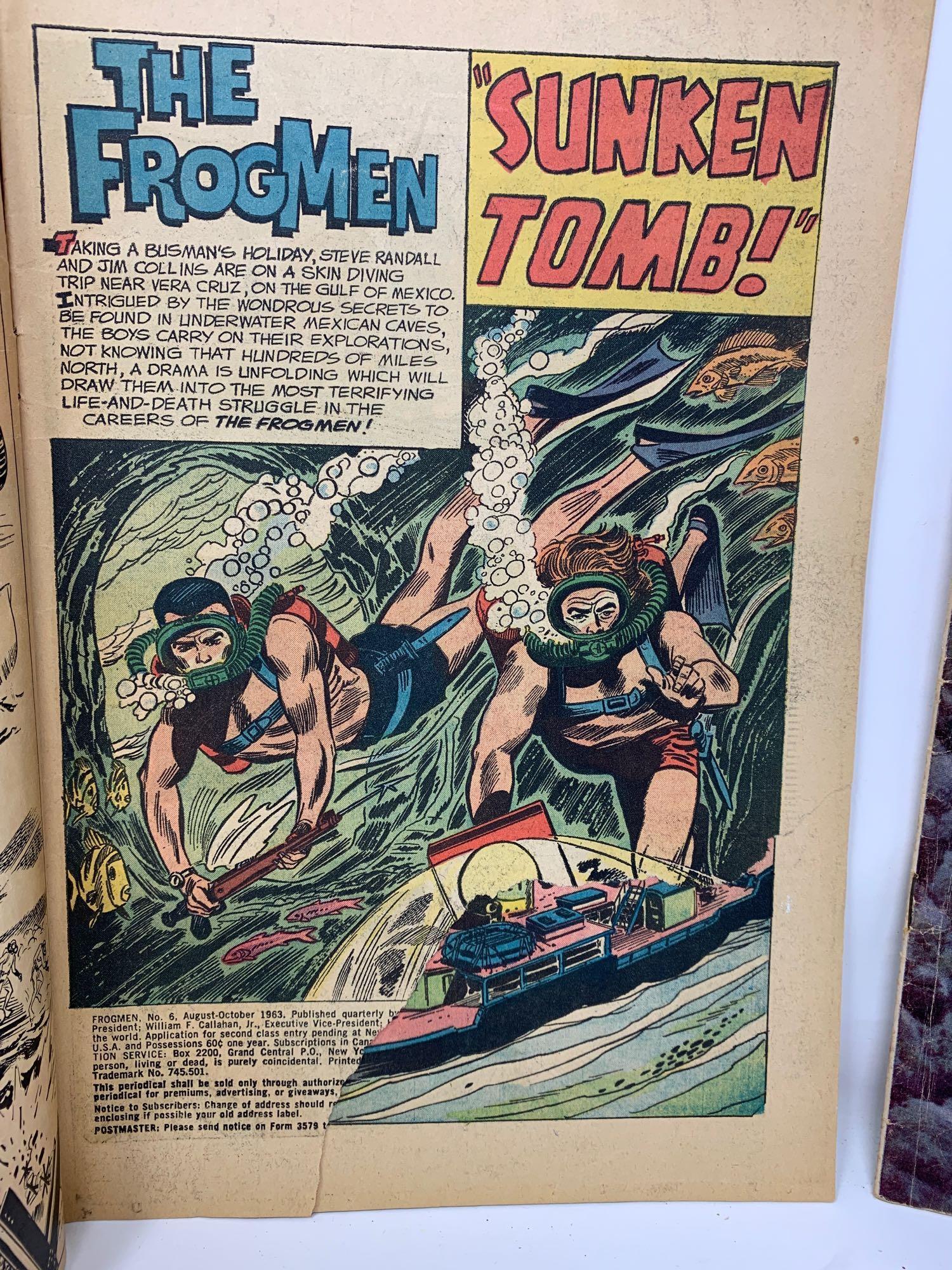 The Frogmen Comic Books by Dell Publishing