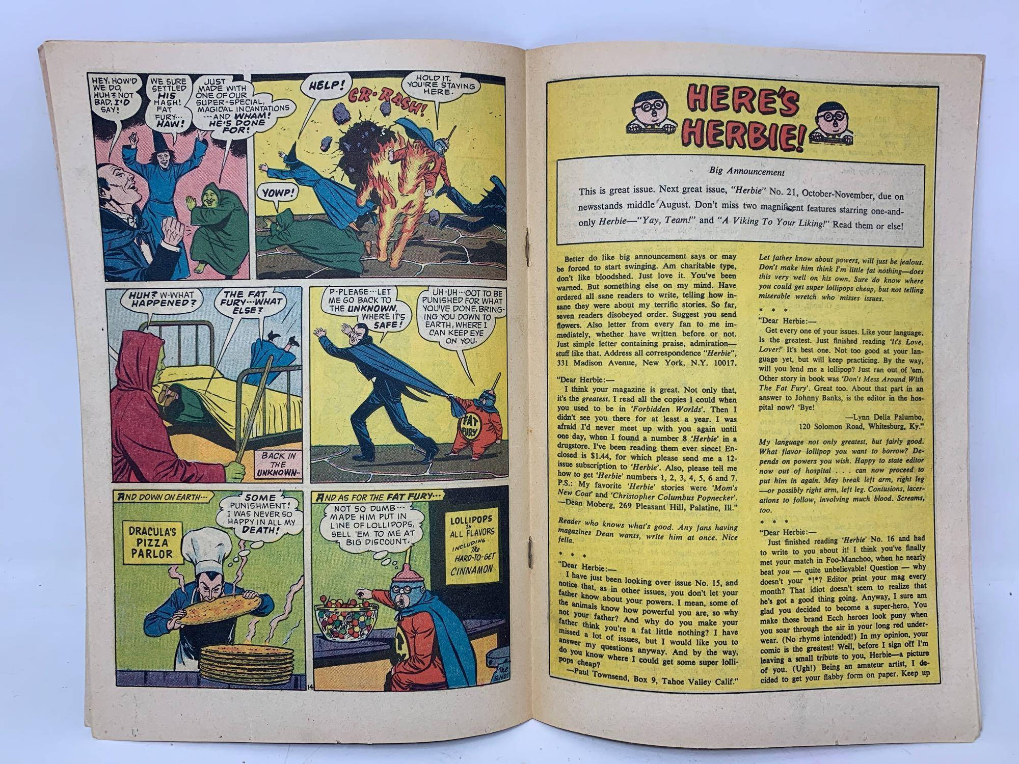 "Herbie" Silver Age Comic Books,
