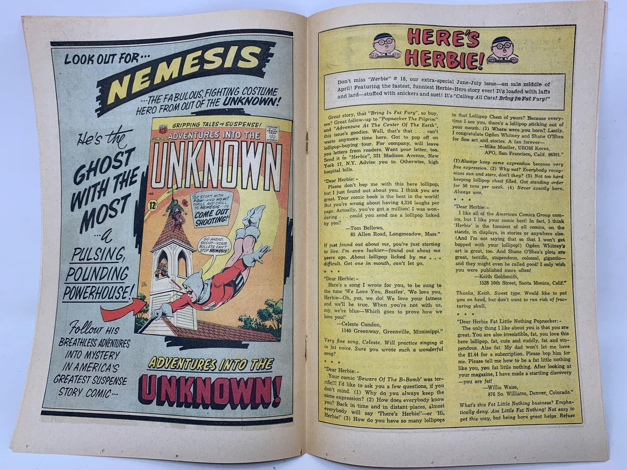 "Herbie" Silver Age Comic Books,