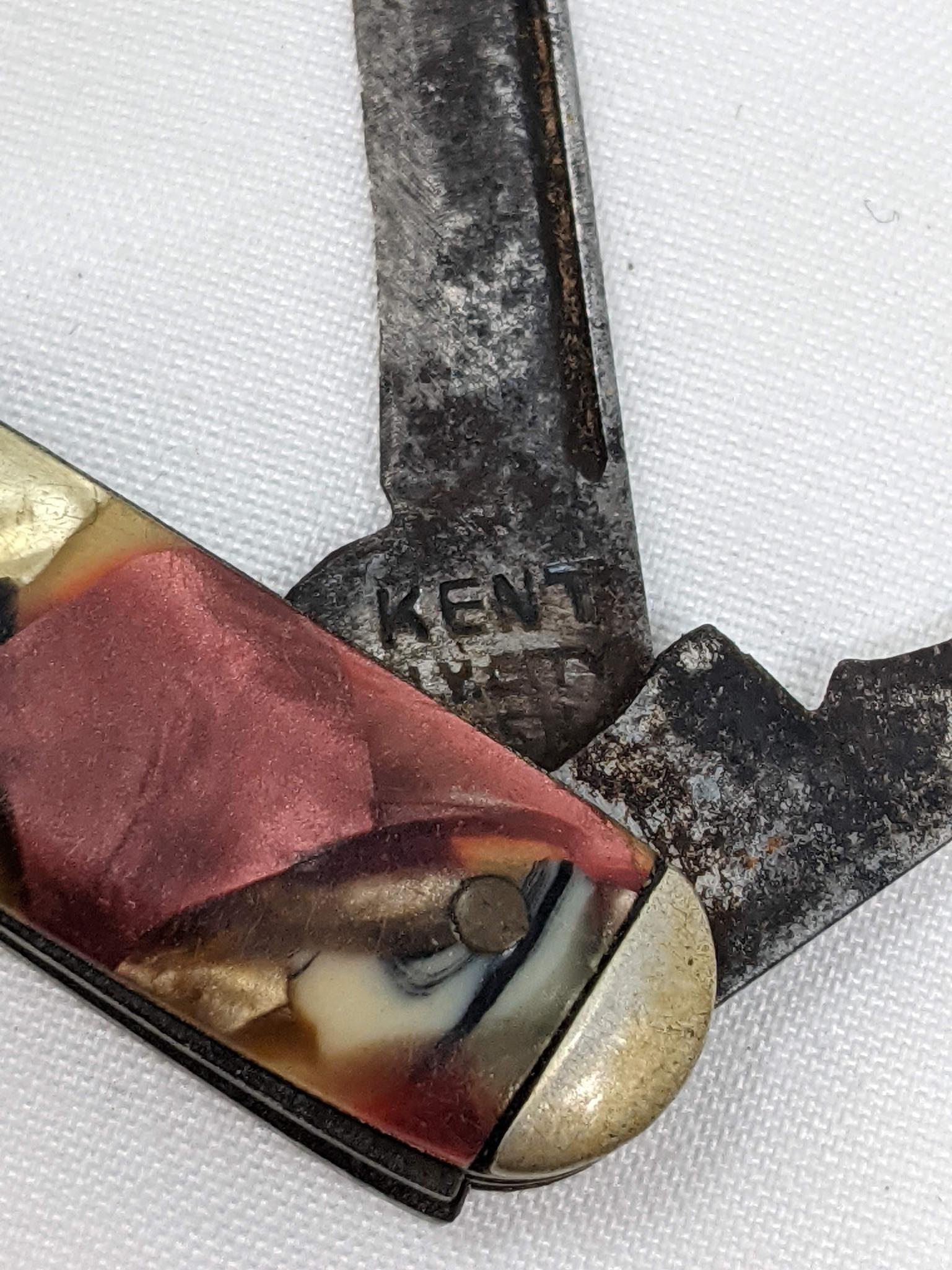 Colorful Celluloid Handled Knife