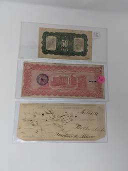 13 Pcs. Foreign Currency, Includes 1937 $1 Canada