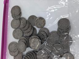 100 Buffalo Nickels, All with Dates, Most Full Dates